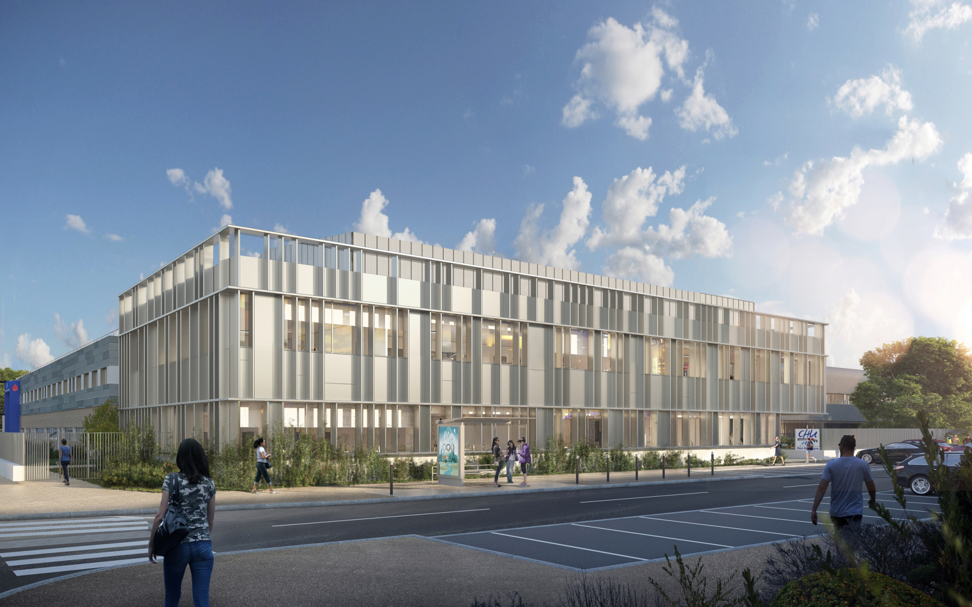 CBXS architectes à Lyon - Oeuvre Saint Leonard, ESAT, Couzon au Mont d'Or, projet extension réhabilitation